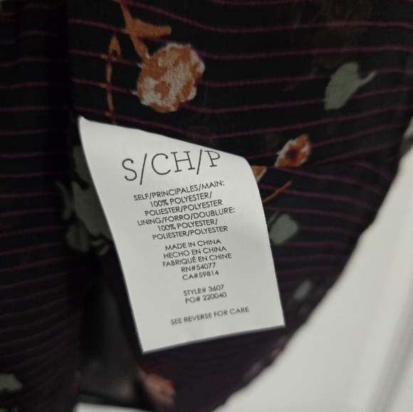 Cabi Women's Tank Top Size Small Purple Floral Summer Vacation Office - Picture 9 of 14